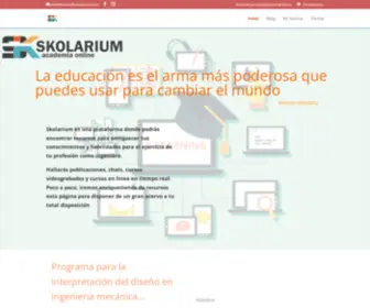 Skolarium.com(Programa de formación en la interpretación del diseño mecánico) Screenshot