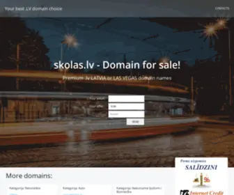 Skolas.lv(Premium .lv LATVIA or LAS VEGAS domain names) Screenshot