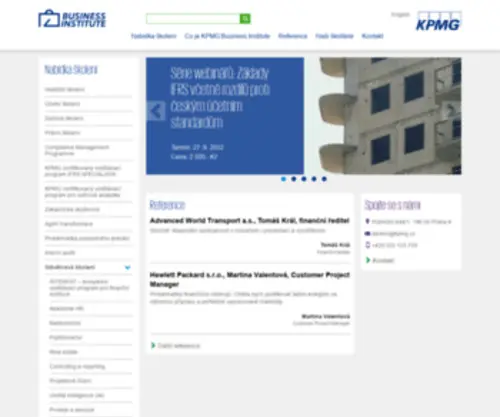 Skolenikpmg.cz(KPMG Business Institute) Screenshot