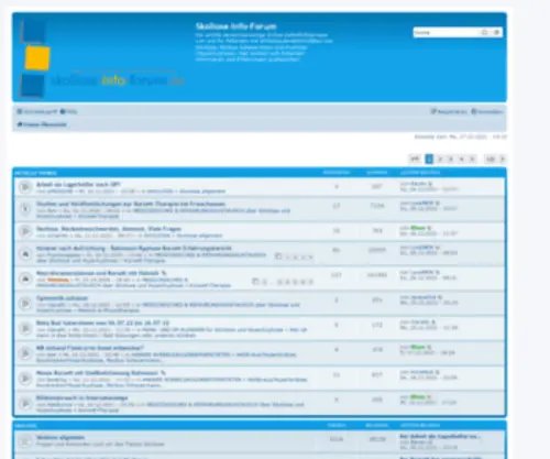 Skoliose-Info-Forum.de(Übersicht) Screenshot
