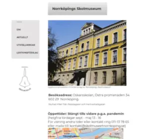 Skolmuseetnorrkoping.se(Norrköpings) Screenshot