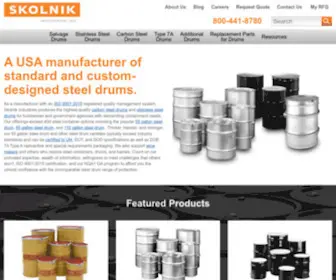 Skolnik.com(55 Gallon Steel Drum) Screenshot