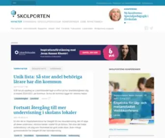 Skolporten.se(Stärker skolans lärare och ledare) Screenshot