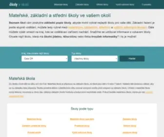 Skolyvokoli.cz(Školy v okolí) Screenshot