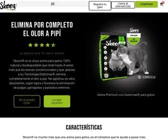 Skoon.com.mx(▷ arena para gatos 100% natural y biodegradable) Screenshot