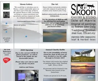 Skoon.com(Isle of Harris art Gallery) Screenshot