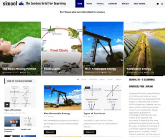 Skoool.co.uk(A new concept in e) Screenshot