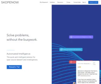 Skopenow.com(Skopenow is an analytical search engine) Screenshot