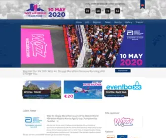 Skopjemarathon.com(Skopje Marathon) Screenshot