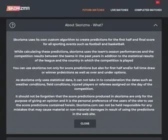 Skorizma.com(Home Page) Screenshot