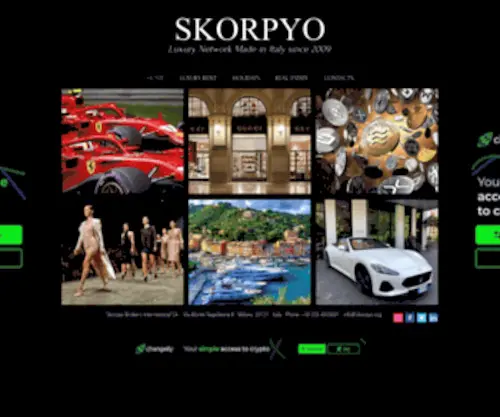 Skorpyo.org(Luxury Network Made in Italy) Screenshot