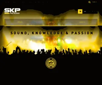Skpaudio.com(SKP Pro Audio) Screenshot