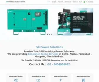 Skpower.co.in(SK Power Solutions) Screenshot