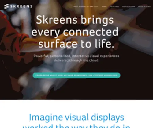 Skreens.com(Skreens is a saas cloud) Screenshot