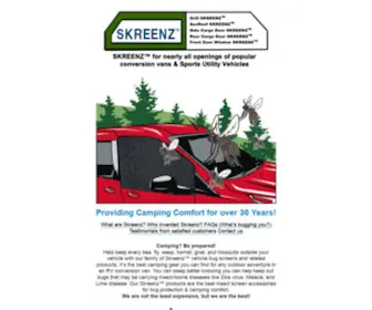 Skreenz.com(When you want to keep all the bugs out of your camping vehicle) Screenshot