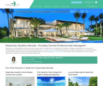 Skrentals.com(Luxury Siesta Key Vacation Rentals Beach Homes) Screenshot