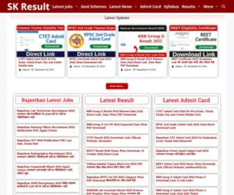 Skresult.net(Skresult govt jobs ki update sabse pahle) Screenshot