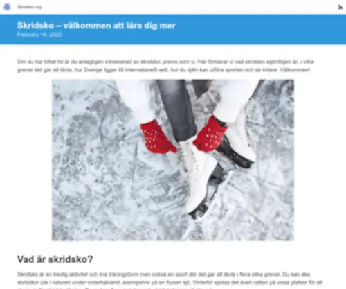 Skridsko.org(Skridsko) Screenshot