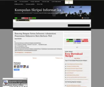 Skripsiinformatika.com(Kumpulan Skripsi Informatika) Screenshot