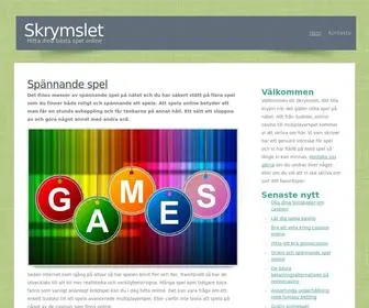 SKRYMslet.se(Hitta dina bästa spel online) Screenshot