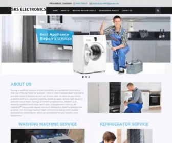 Skselectronics.in(Washing Machine Service Perambur Chennai) Screenshot