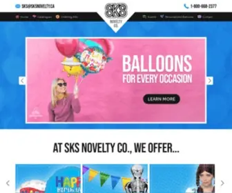 SKsnovelty.ca(Wholesale Balloons) Screenshot