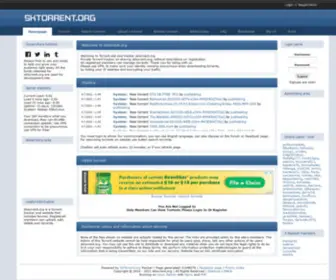 Sktorrent.org(Torrent Download Site) Screenshot