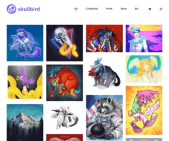 Skullbird.com(The art and designs of Skullbird) Screenshot