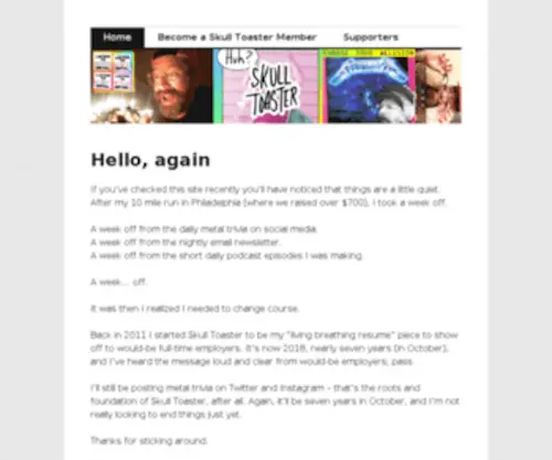 Skulltoaster.com(SKULL TOASTER) Screenshot