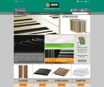 Skumacoustics.com(Diseñamos y fabricamos materiales acústicos para acondicionamiento acústico) Screenshot