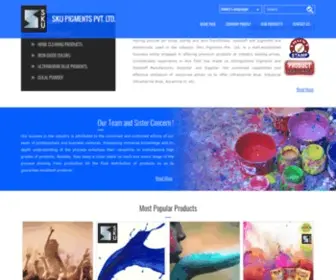 Skupigments.com(Ultramarine blue manufacturer India) Screenshot