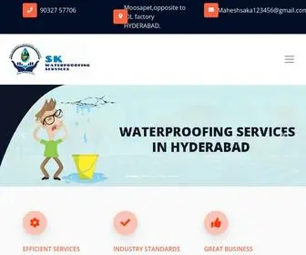 Skwaterproofings.com(Best Waterproofing Services in Hyderabad) Screenshot