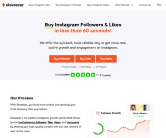 Skweezer.net(Buy Real Instagram Followers with Instant Delivery) Screenshot