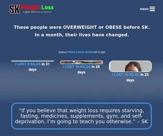 Skweightloss.com(Healthy Weight Loss Program Victoria and India) Screenshot