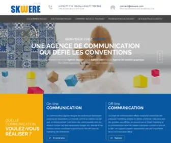 Skwere.com(Agence de marketing Tunisie) Screenshot