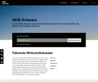SKWSChwarz.de(SKW Schwarz: Ihre Kanzlei für innovative und nachhaltige Lösungen) Screenshot