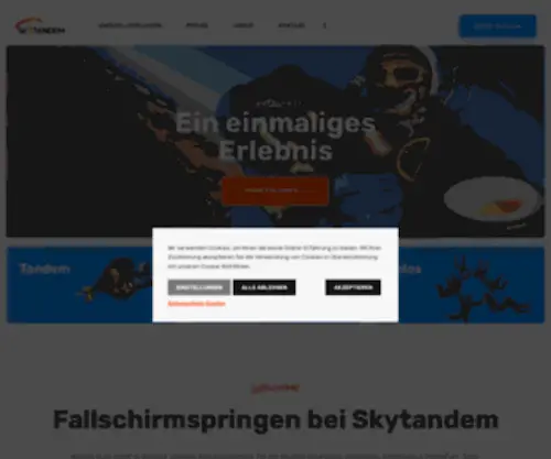 SKY-Tandem.de(Fallschirmspringen) Screenshot