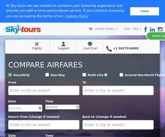 SKY-Tours.com(Sky-tours your Global Tour Operator and Travel Agent) Screenshot