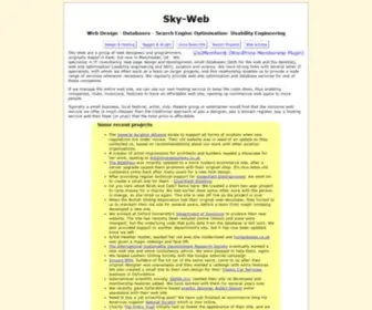 SKY-Web.net(Sky-Web for Web Design, Site Optimisation and Search Engine Optimisation) Screenshot