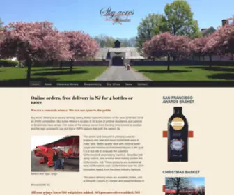Skyacreswinery.com(Sky Acres Winery) Screenshot