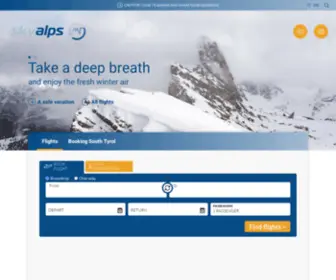 Skyalps.com(Discover the dolomites with skyalps) Screenshot