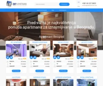 Skyapartmani.com(Apartmani Beograd) Screenshot