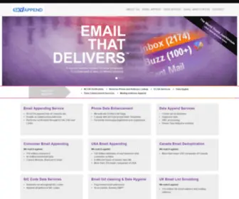 Skyappend.com(Business Email Appending Services from Sky Append) Screenshot
