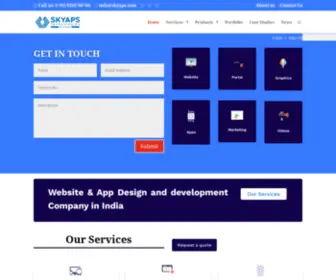 Skyaps.com(Website Designing and development Company in Delhi/NCR) Screenshot