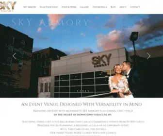 Skyarmory.com(Wedding Venue Syracuse) Screenshot