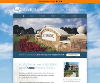 SKYbrooknc.com(Skybrook Homes in Charlotte NC) Screenshot