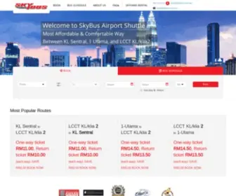 SKybus.com.my(SkyBus Malaysia) Screenshot