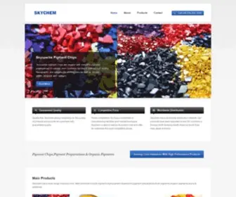 SKYchem.com(Manufacturer Of Pigment Chips) Screenshot