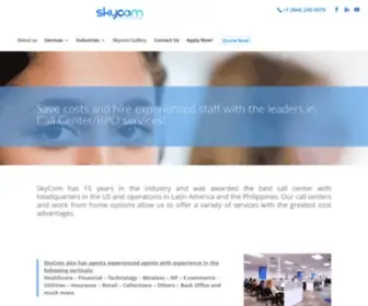 SKycomcallcenter.com(Call Center Services) Screenshot