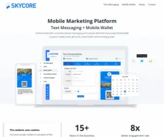 SKycore.com(A rich media messaging platform which) Screenshot